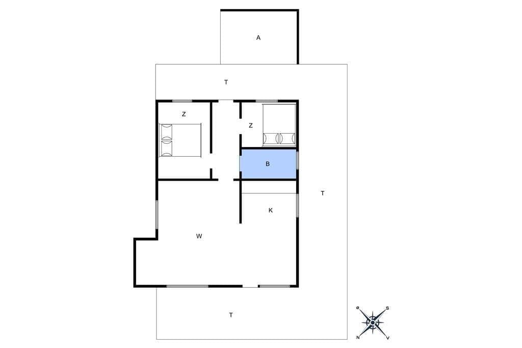 Innenausstattung 1-4 Ferienhaus 435, Granvej 51, DK - 6960 Hvide Sande
