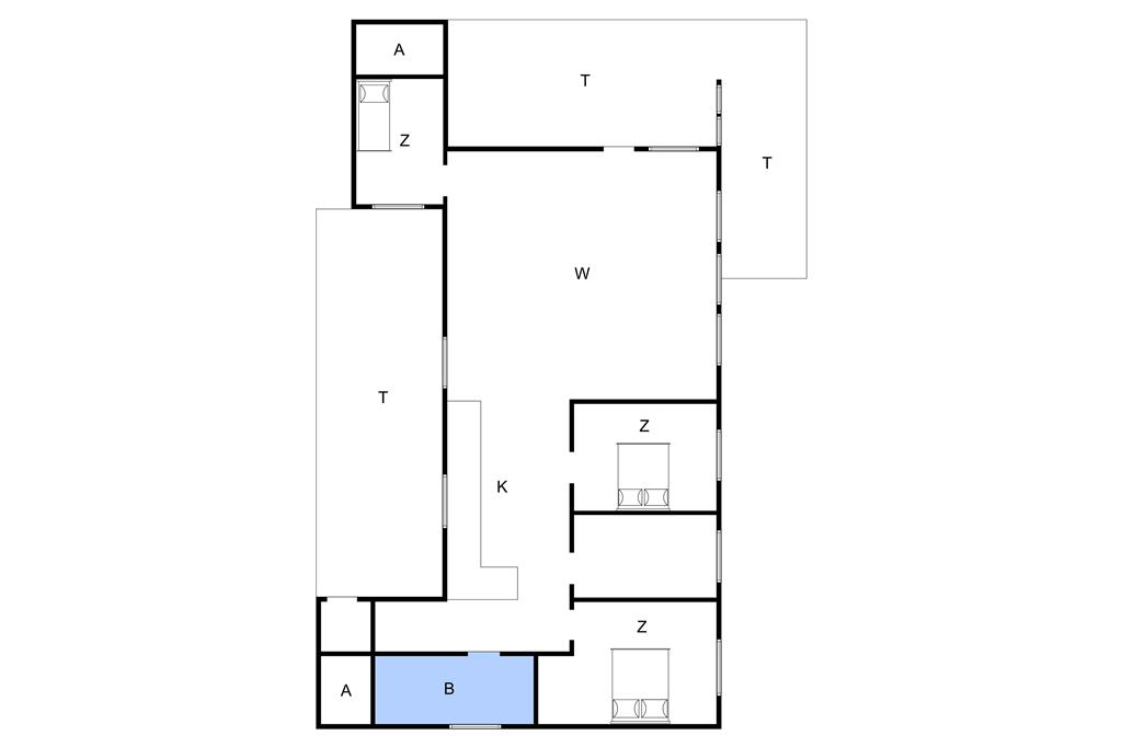Indretning 1-4 Sommerhus 767, Søndergade 76, DK - 6960 Hvide Sande