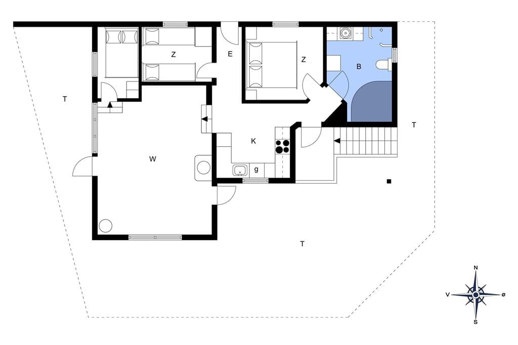 Indretning 1-14 Sommerhus 547, Skraavejen 8, DK - 9492 Blokhus