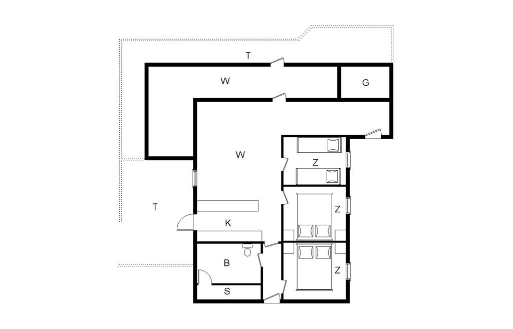 Indretning 1-20 Sommerhus 100, Vejlby Klit 51, DK - 7673 Harboøre