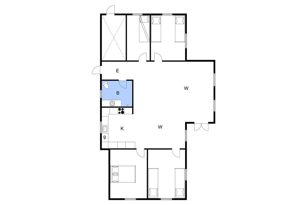 Innenausstattung 1-3 Ferienhaus M67369, Mælkebøttevænget 6, DK - 5932 Humble