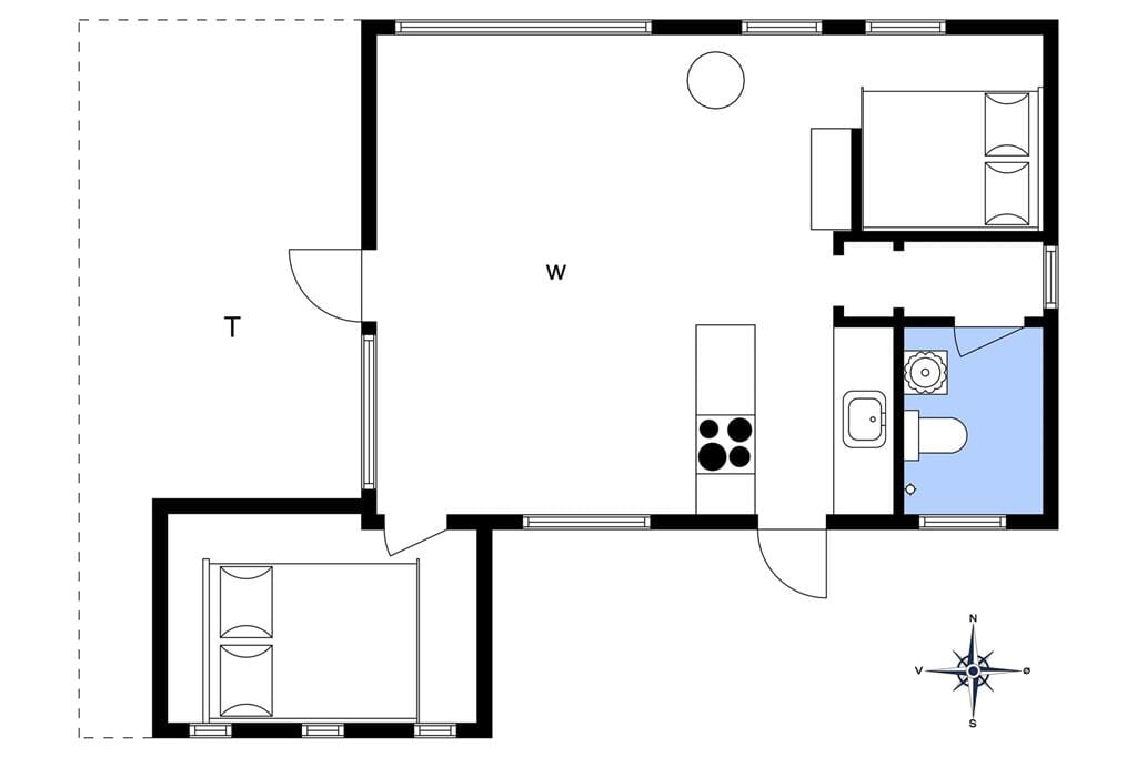 Indretning 1-1336 Sommerhus 1190-N, Egemarken 10, DK - 3210 Vejby