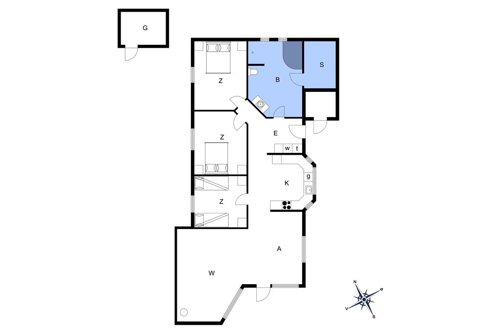 Indretning 1-13 Sommerhus 990, Spanggårdsvej 29, DK - 7700 Thisted