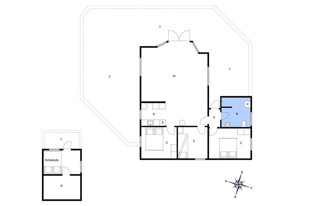 Indretning 1-148 Sommerhus TV1286, Tannisgårdvej 28, DK - 9881 Bindslev