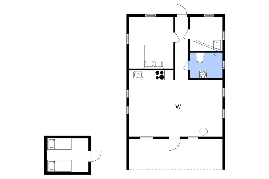 Indretning 1-3 Sommerhus F50166, Pramdragerparken 69, DK - 8882 Fårvang