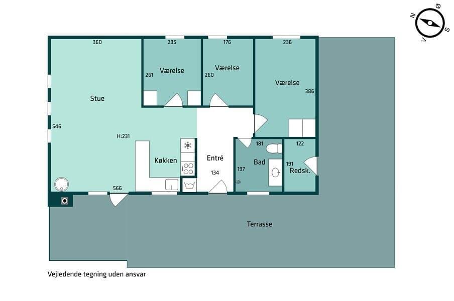 Indretning 1-20 Sommerhus 221, Vejlby Klit 221, DK - 7673 Harboøre