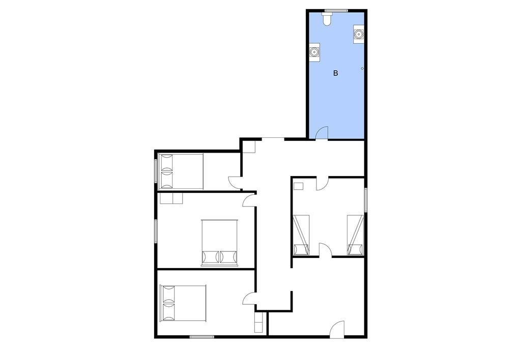 Indretning 1-3 Sommerhus M66251, Svendborgvej 4, DK - 5800 Nyborg