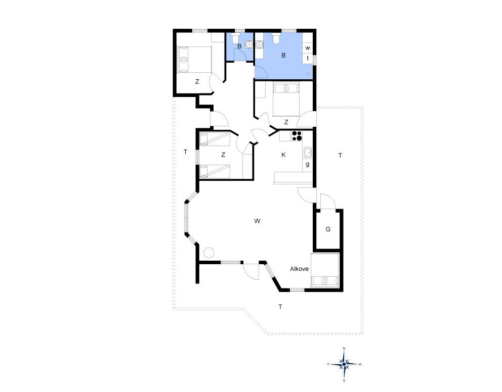 Innenausstattung 1-13 Ferienhaus 947, Niels Vognmands Vej 20, DK - 7700 Thisted