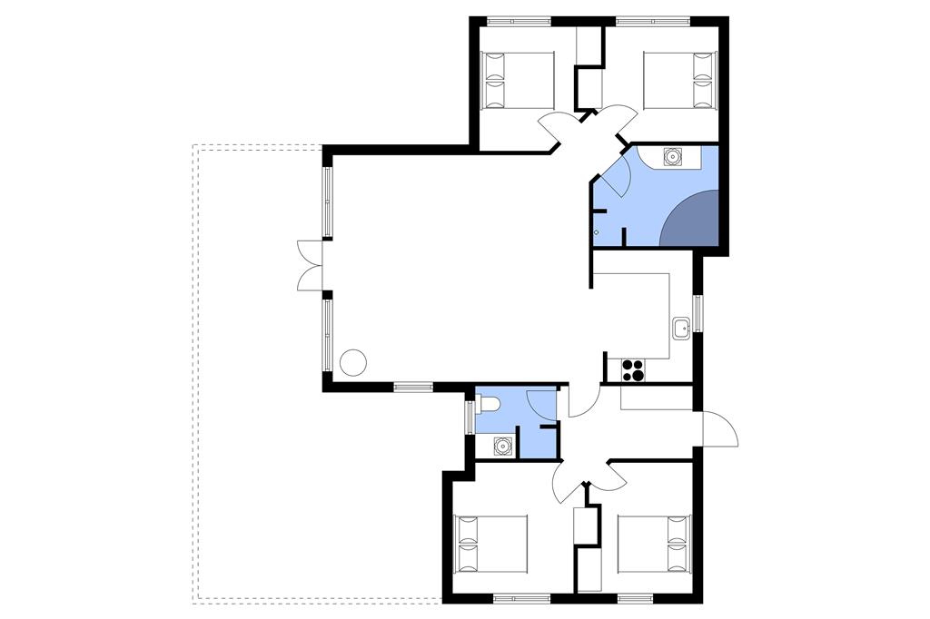 Indretning 1-22 Sommerhus C11164, Duevænget 5, DK - 6893 Hemmet