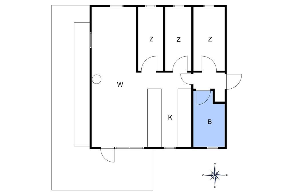 Indretning 1-10 Sommerhus 1543, Fyrreskoven 18, DK - 3720 Aakirkeby