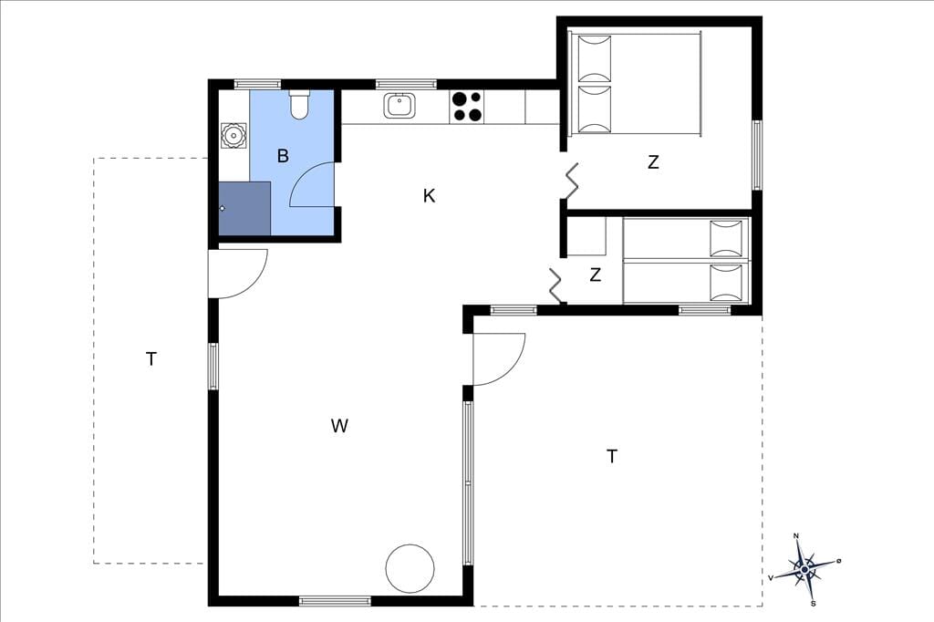Indretning 1-19 Sommerhus 40510, Nørgård Strand 33, DK - 7130 Juelsminde