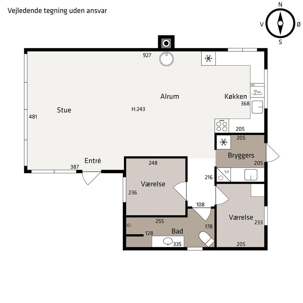 Indretning 1-23 Sommerhus 8002, Vestre Strandvej 39, DK - 8420 Knebel