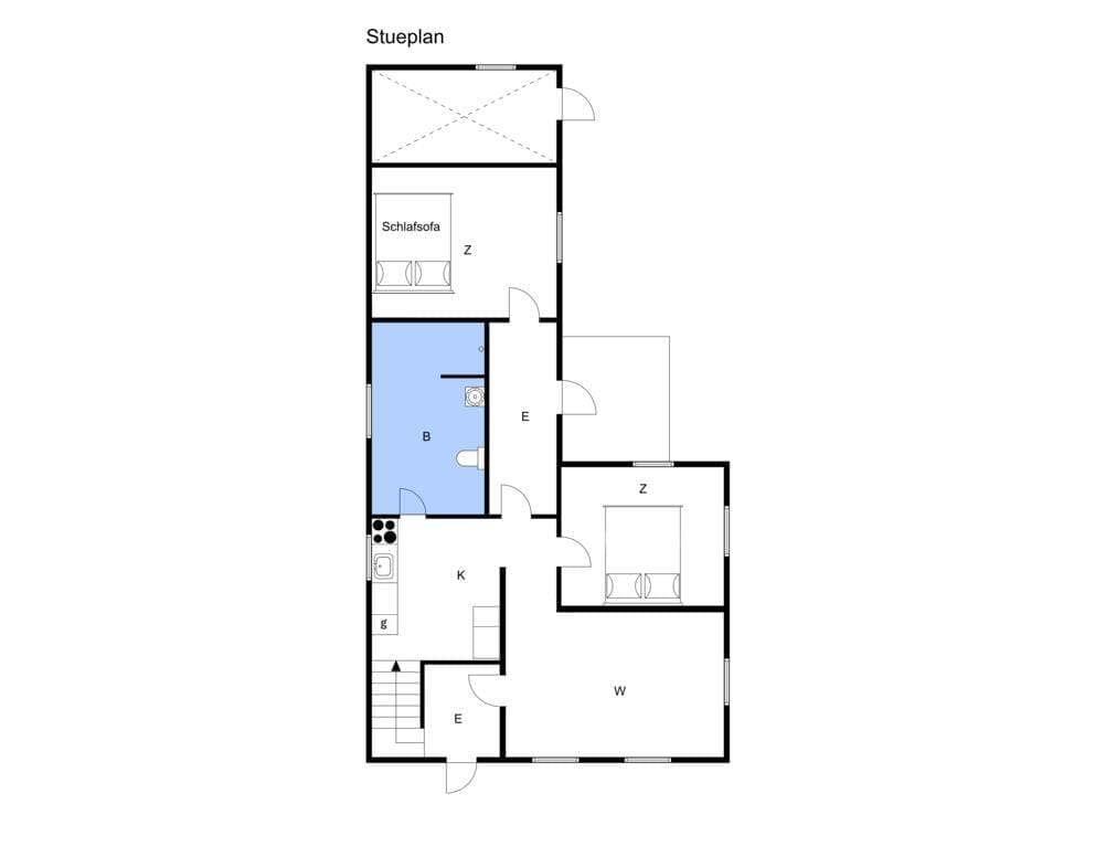 Indretning 1-3 Sommerhus M65433, Violstræde 13, DK - 5642 Faaborg