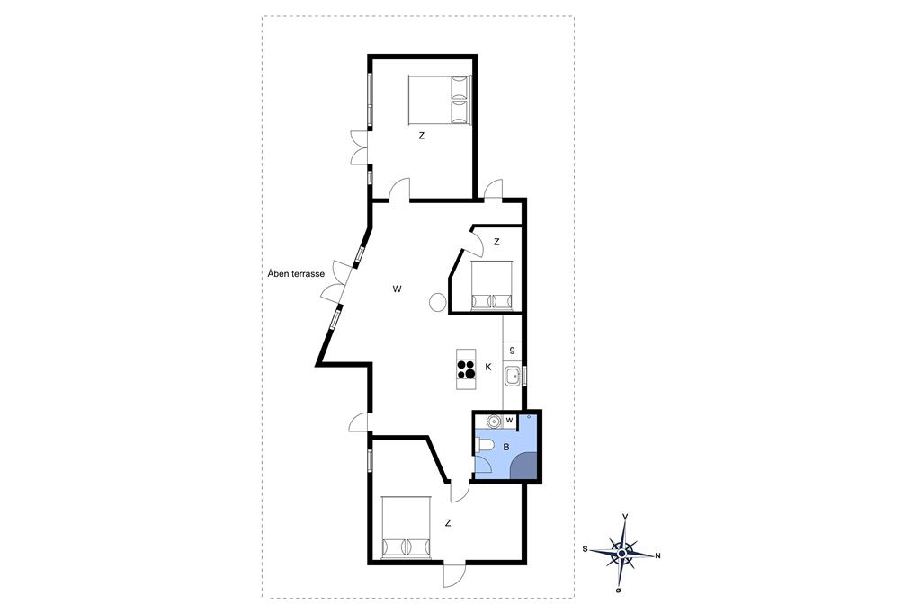 Indretning 1-23 Sommerhus 8461, Kystvejen 25, DK - 8400 Ebeltoft