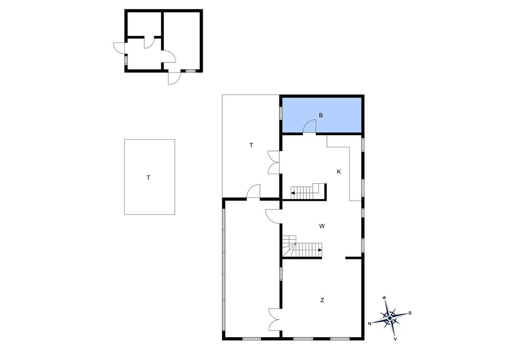 Indretning 1-10 Sommerhus 5400, Mosedalsvej 10, DK - 3740 Svaneke