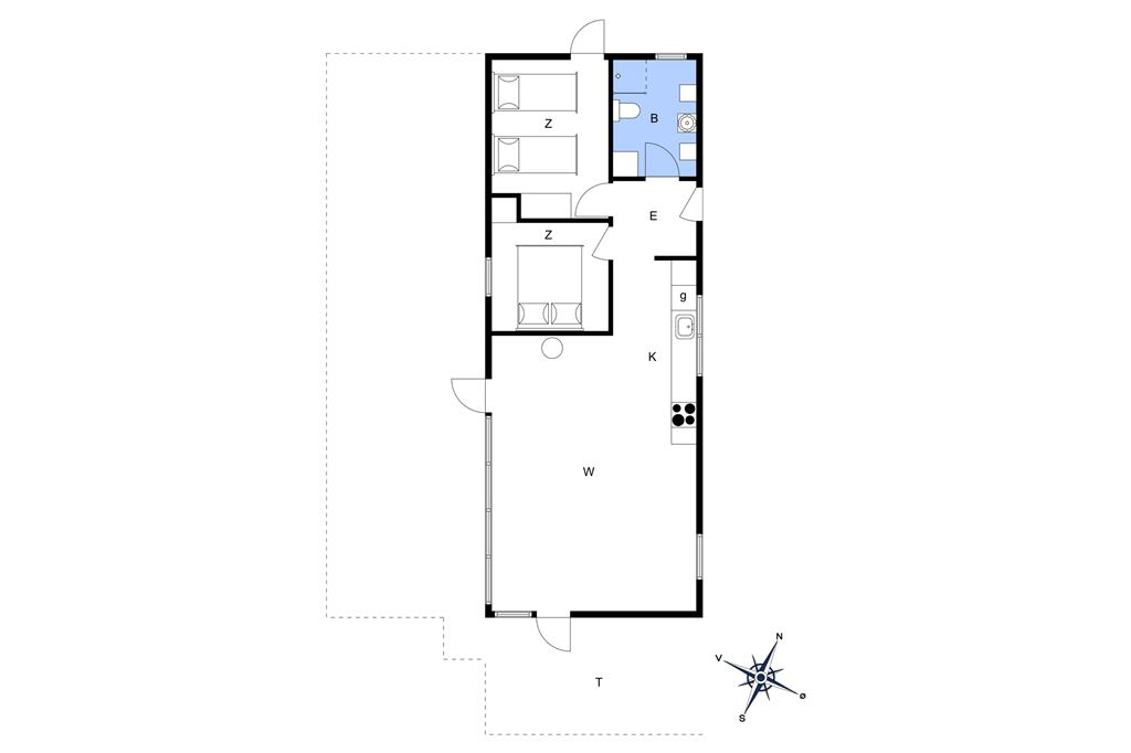 Indretning 1-401 Sommerhus HA205, Svingelen 6, DK - 9370 Hals