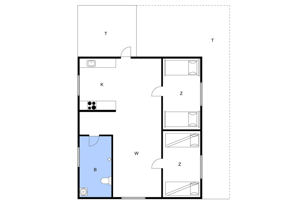 Indretning 1-11 Sommerhus 0098, Lakolk 98, DK - 6792 Rømø