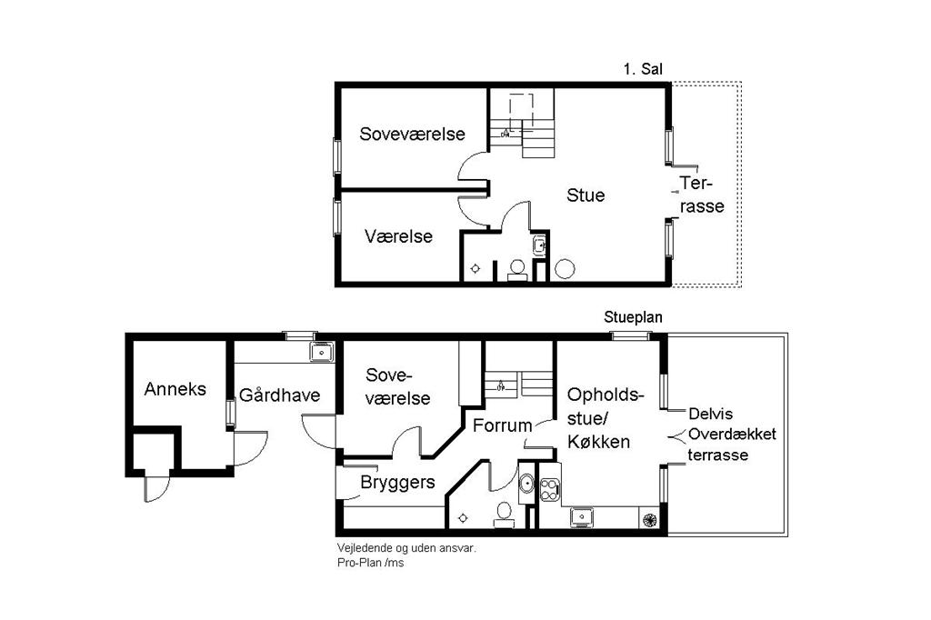 Indretning 1-170 Sommerhus 20401, Ballen Strandpark 16, DK - 8305 Samsø