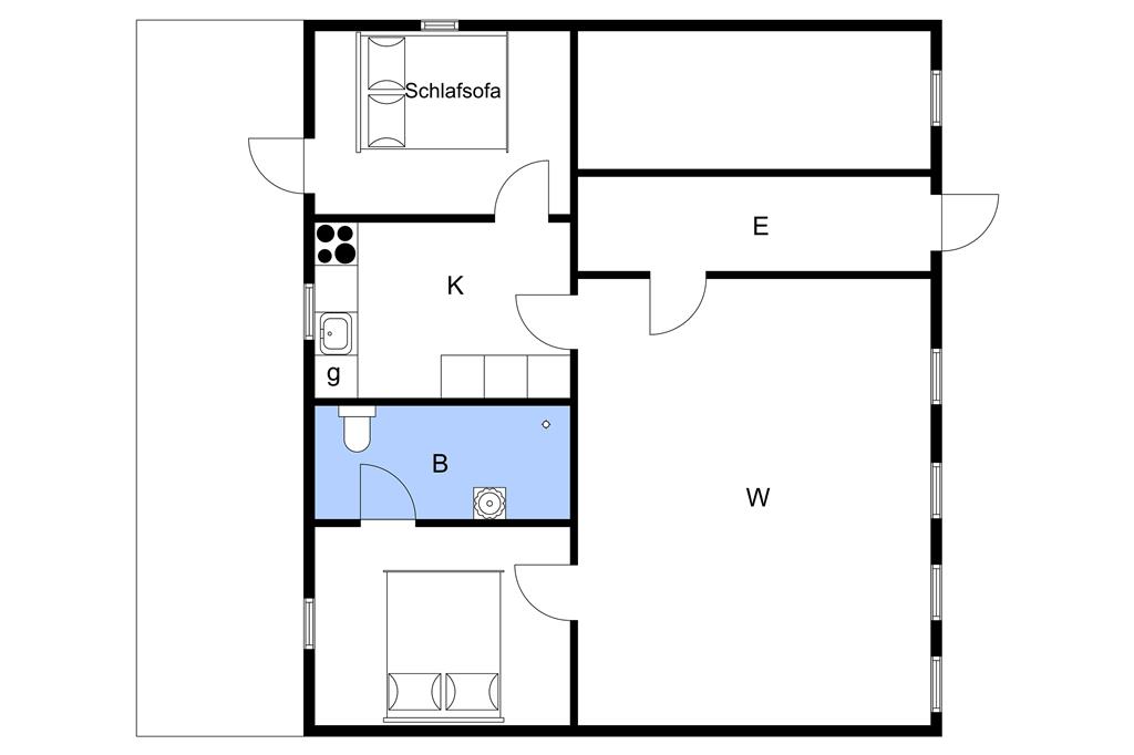 Indretning 1-3 Sommerhus M65120, Brunshusevej 23, DK - 5683 Haarby