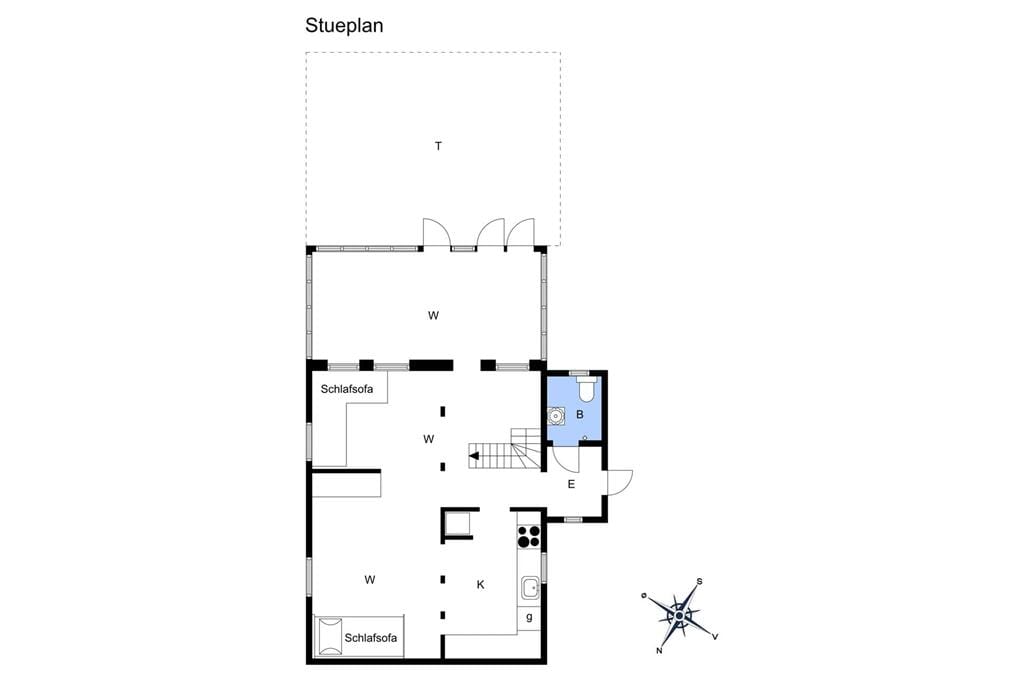 Indretning 1-15 Sommerhus 6017, Rytsebækvej 16, DK - 4780 Stege