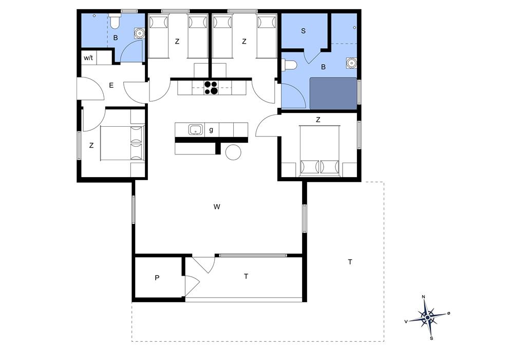 Indretning 1-173 Sommerhus BV117, Engesøvej 34, DK - 6853 Vejers Strand