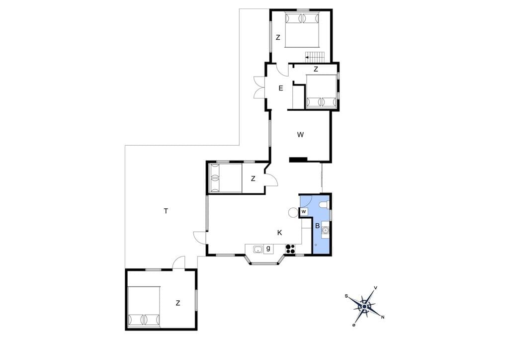 Indretning 1-6 Sommerhus N286, Kildeengen 24, DK - 4736 Karrebæksminde