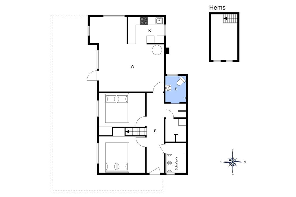 Indretning 1-3 Sommerhus L16310, Ålerusen 97, DK - 9240 Nibe
