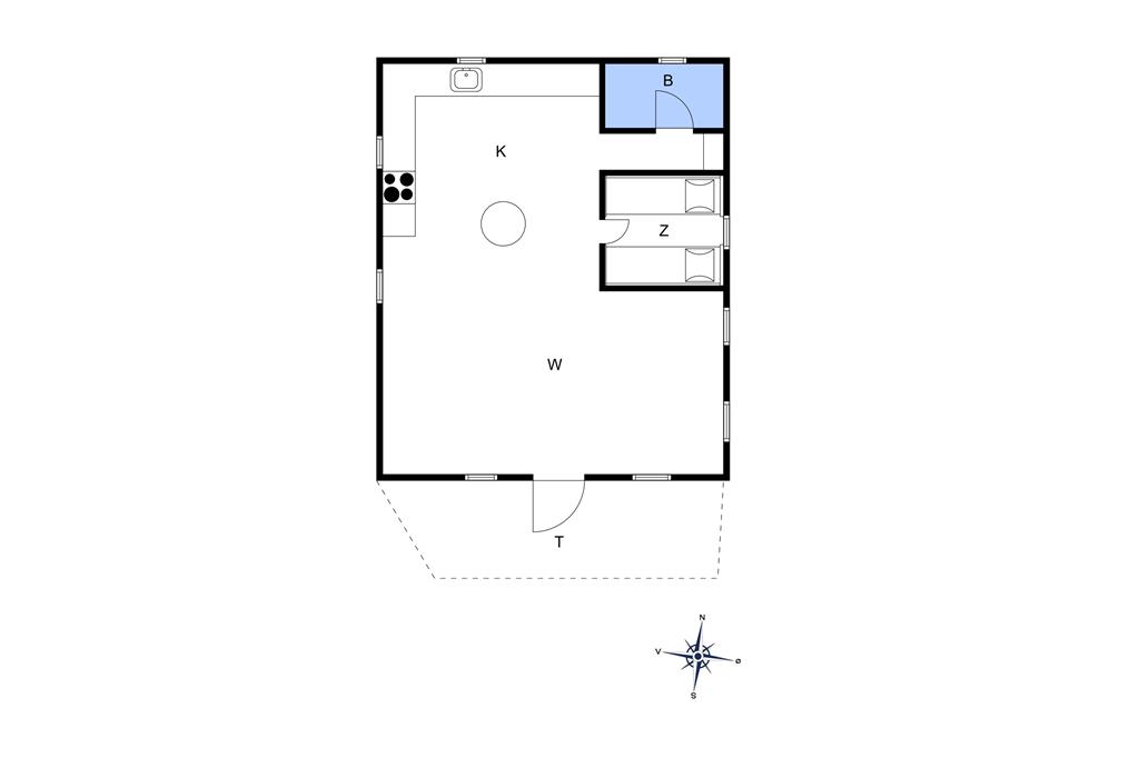 Indretning 1-175 Sommerhus 21300, Sømærkevej 6, DK - 6990 Ulfborg