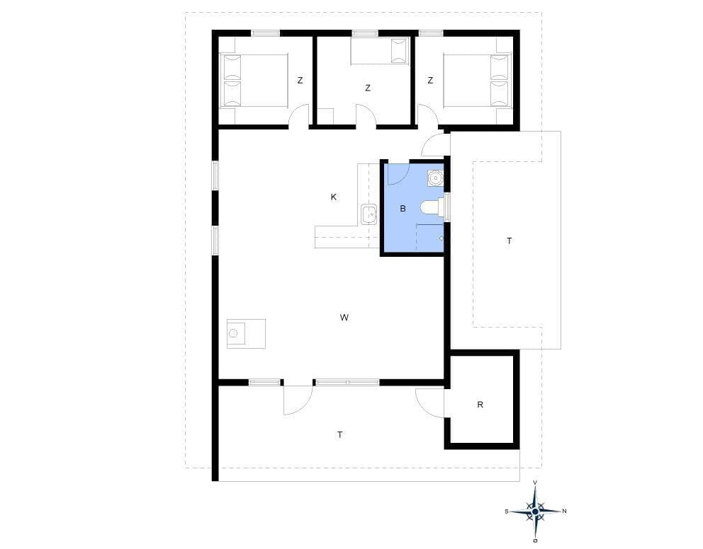 Innenausstattung 1-4 Ferienhaus 185, Esebjergvej 72, DK - 6950 Ringkøbing
