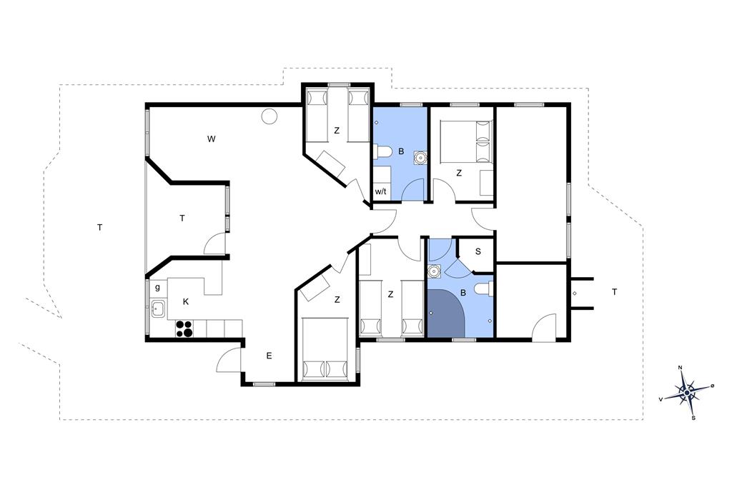 Innenausstattung 1-173 Ferienhaus BV140, Gl. Skolevej 26, DK - 6857 Blåvand