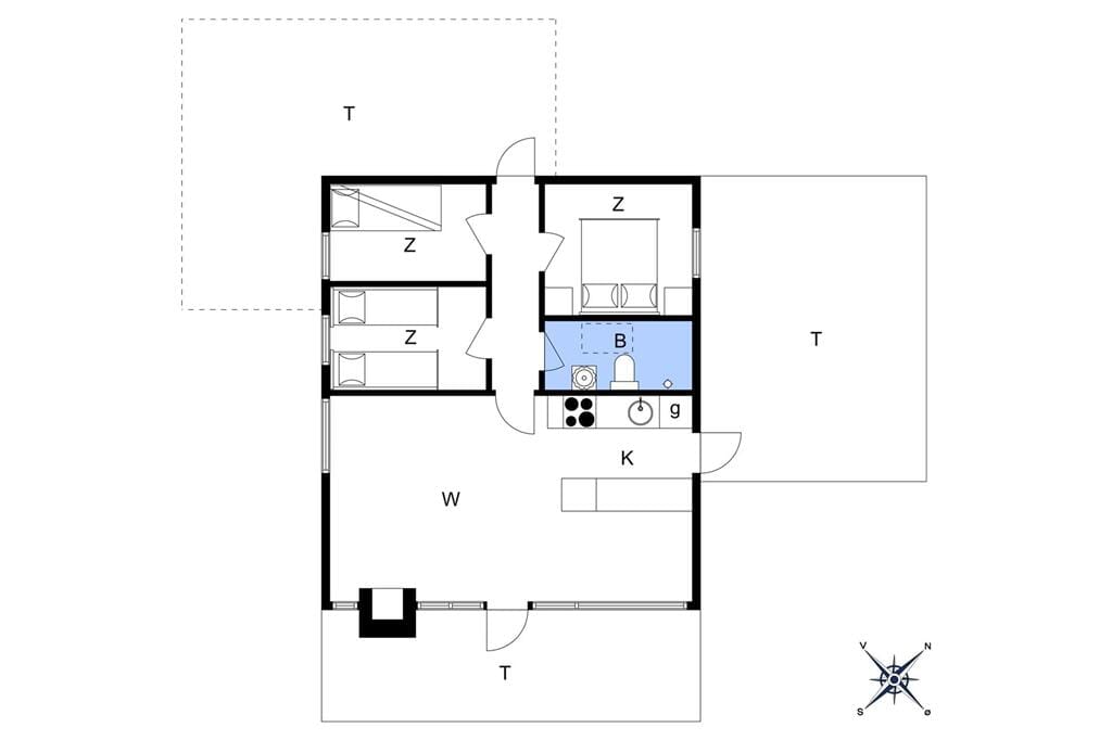 Indretning 1-11 Sommerhus 0321, Stormengevej 4, DK - 6792 Rømø