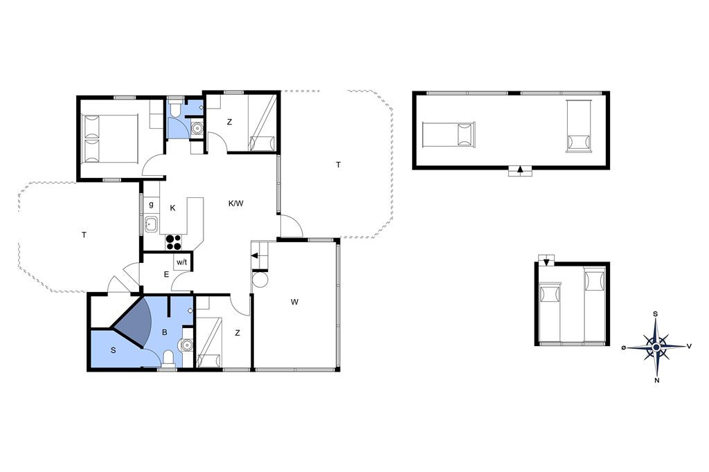 Innenausstattung 1-14 Ferienhaus 130, Bloksbjerg 95, DK - 9492 Blokhus