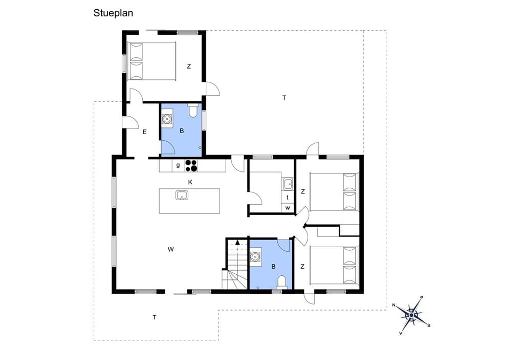 Indretning 1-148 Sommerhus TV1063, Danielvej 6, DK - 9881 Bindslev