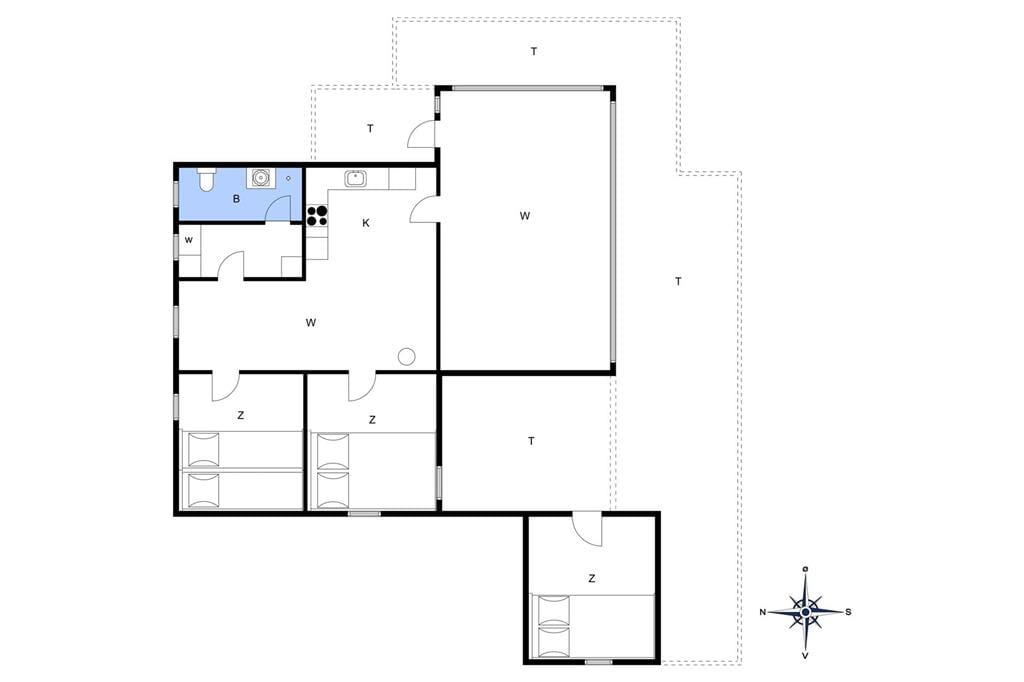 Indretning 1-13 Sommerhus 422, Nordsøvej 22, DK - 7700 Thisted