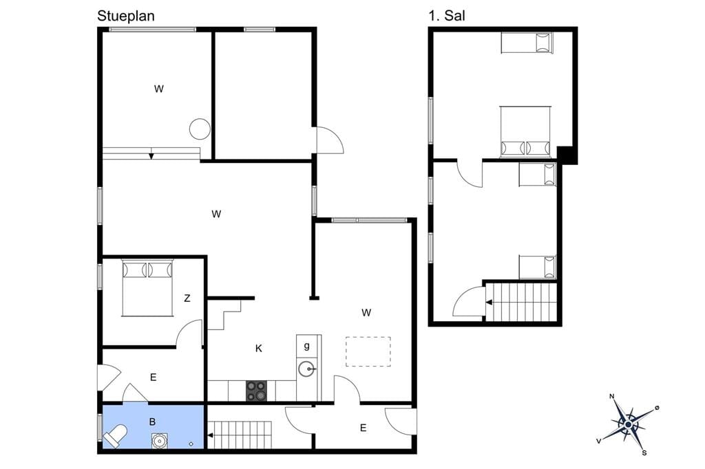 Indretning 1-3 Sommerhus M67431, Pederstrupvej 14, DK - 5900 Rudkøbing