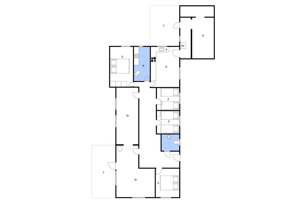 Indretning 1-11 Sommerhus 0276, Vibevej 17, DK - 6792 Rømø