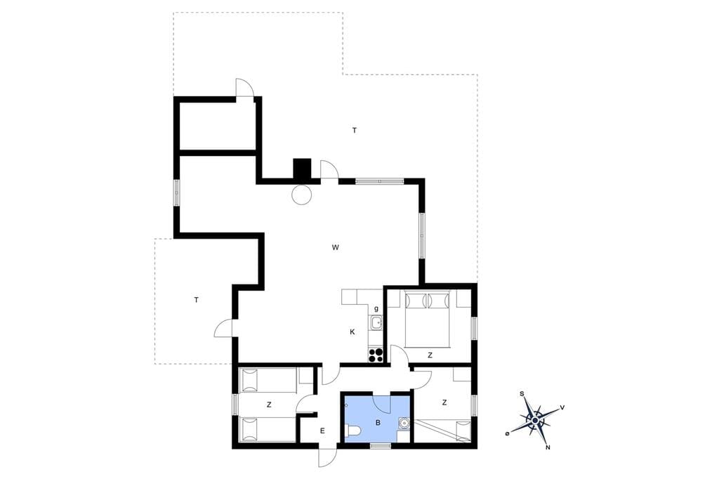 Indretning 1-170 Sommerhus 20208, Anemonevej 7, DK - 8305 Samsø