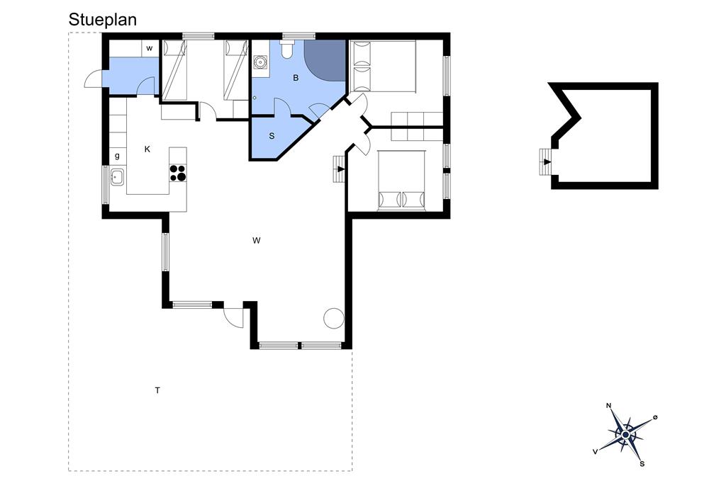 Indretning 1-3 Sommerhus M65080, Østerbakken 3, DK - 5610 Assens