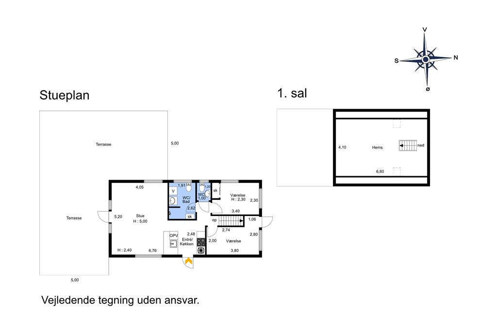 Indretning 1-174 Sommerhus M16003, Savavej 6, DK - 4873 Væggerløse