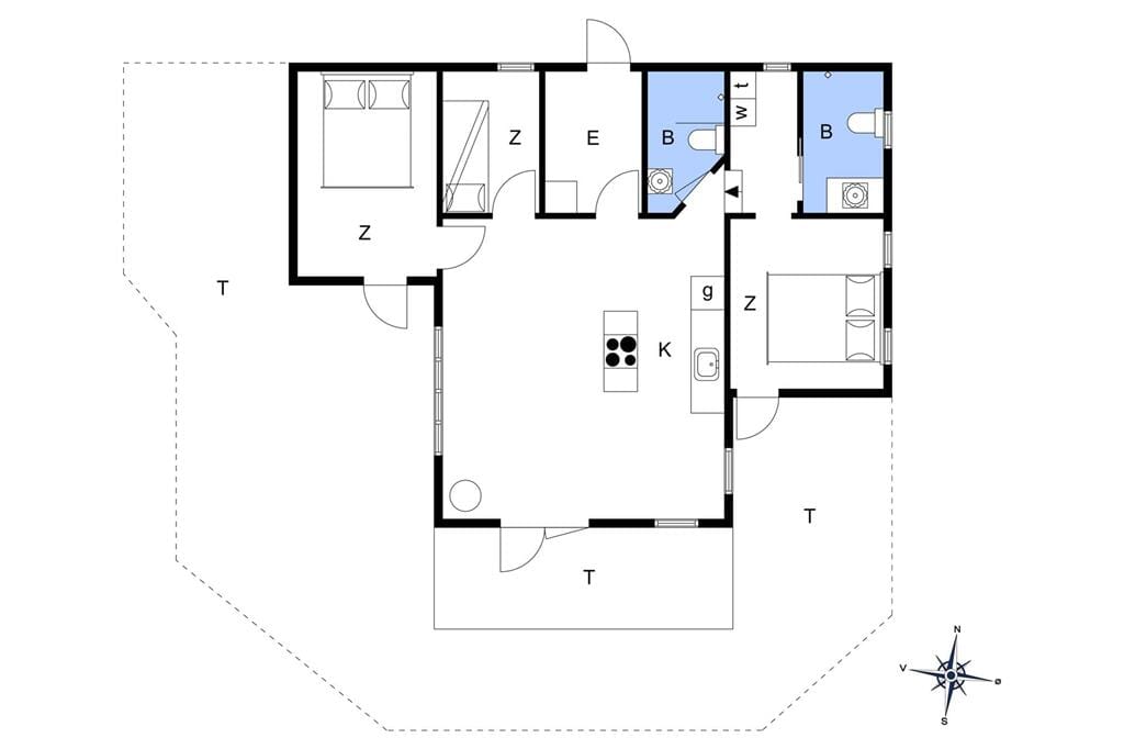 Indretning 27-148 Sommerhus TV1415, Zefyrvej 8, DK - 9982 Ålbæk