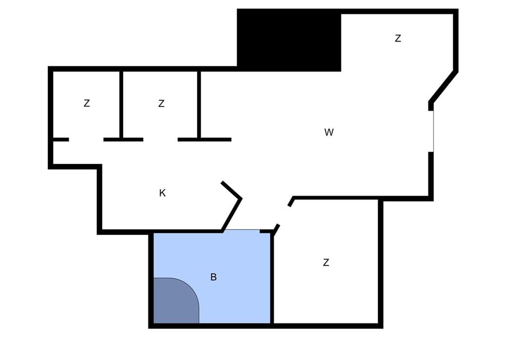Indretning 1-15 Sommerhus 1323, Fællesskov Strandvej 28, DK - 4780 Stege