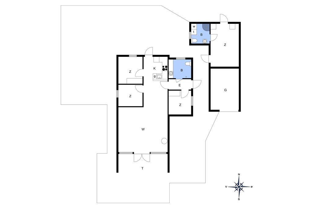 Indretning 1-26 Sommerhus SL218, Bakkedraget 26, DK - 4200 Slagelse
