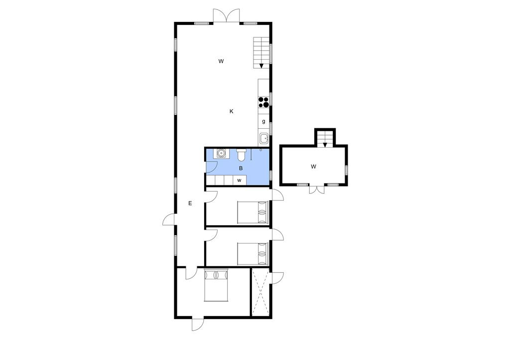 Indretning 1-3 Sommerhus M642999, Kystvejen 8, DK - 5466 Asperup