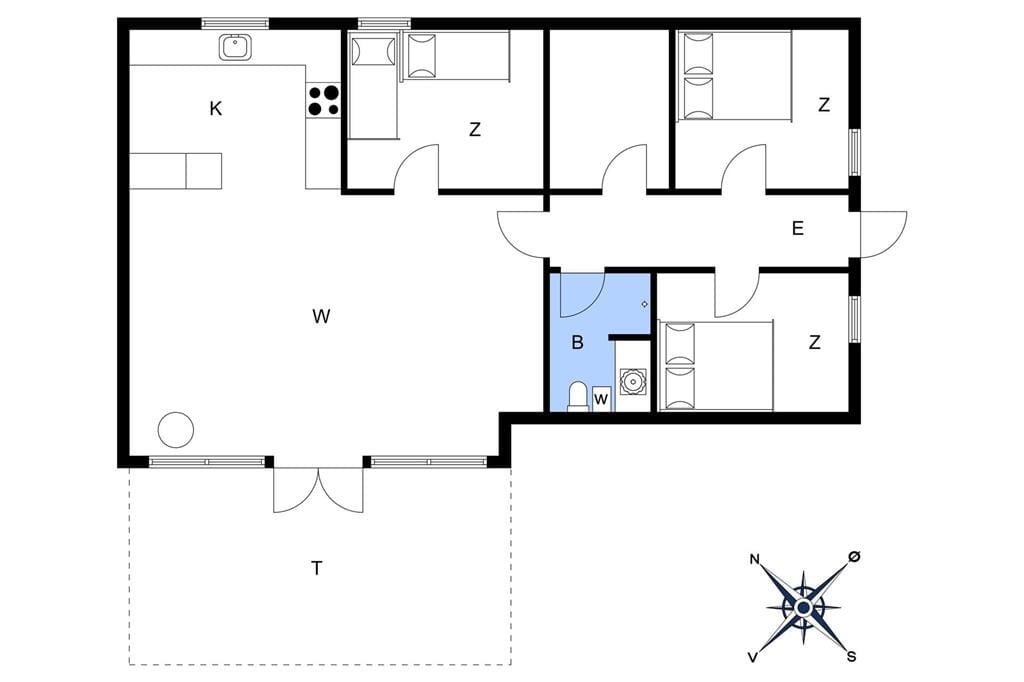 Indretning 1-22 Sommerhus C11024, Mosevænget 8, DK - 6893 Hemmet