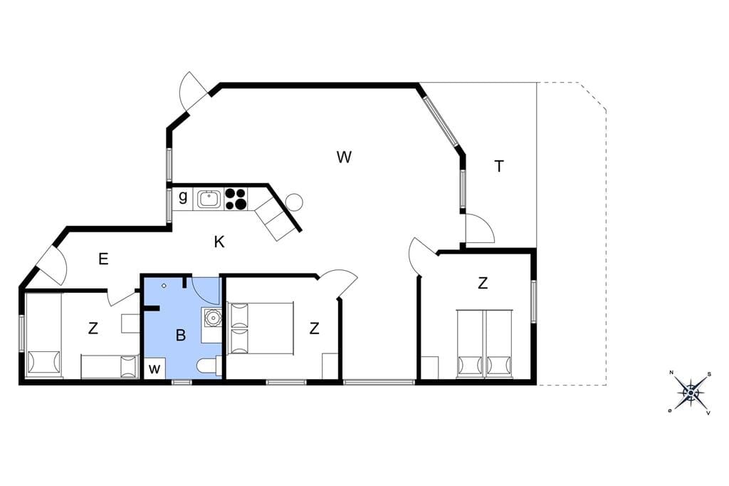 Indretning 1-3 Sommerhus M645711, Bjørnegyden 2, DK - 5450 Otterup