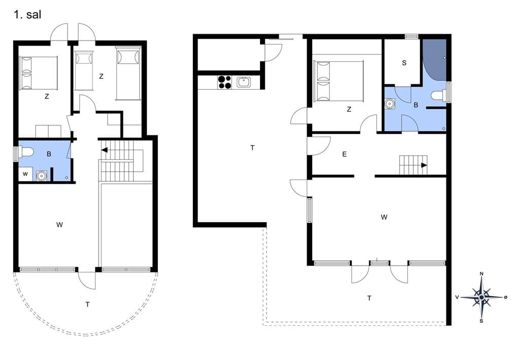 Indretning 1-11 Sommerhus 0343, Vestergade 329, DK - 6792 Rømø