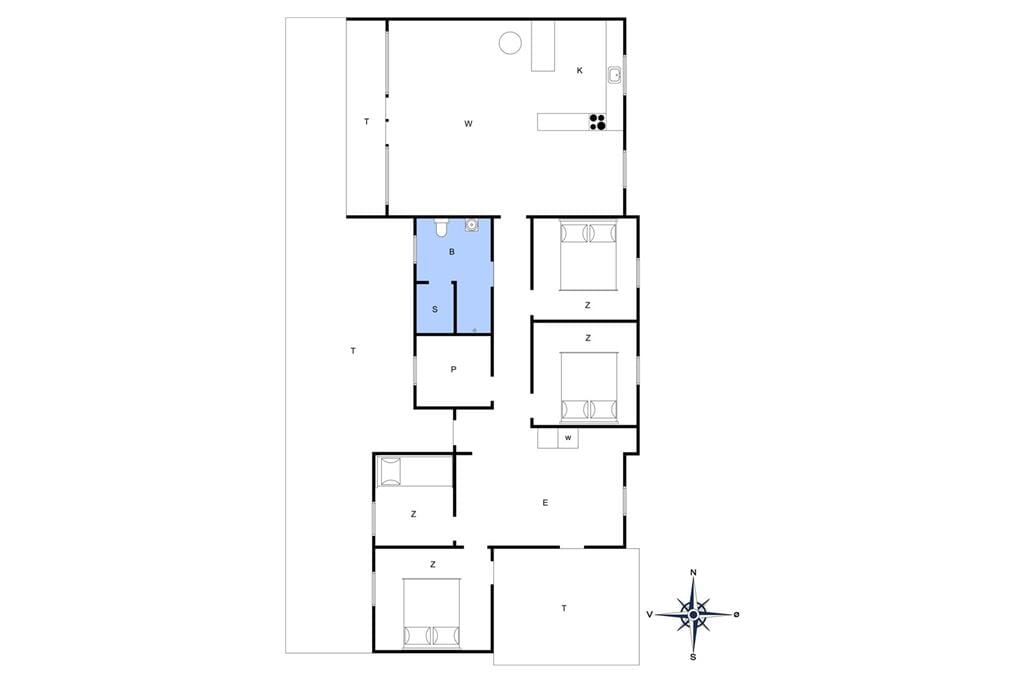 Indretning 1-4 Sommerhus 270, Milevej 31, DK - 6950 Ringkøbing
