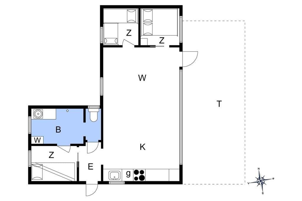 Indretning 1-170 Sommerhus 20407, Egernvej 16, DK - 8305 Samsø