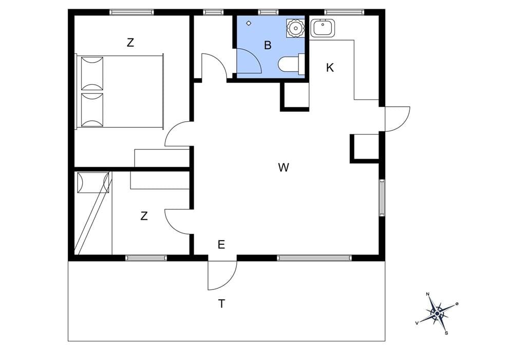 Indretning 1-1336 Sommerhus 1118-N, Jættevænget 6, DK - 3390 Hundested
