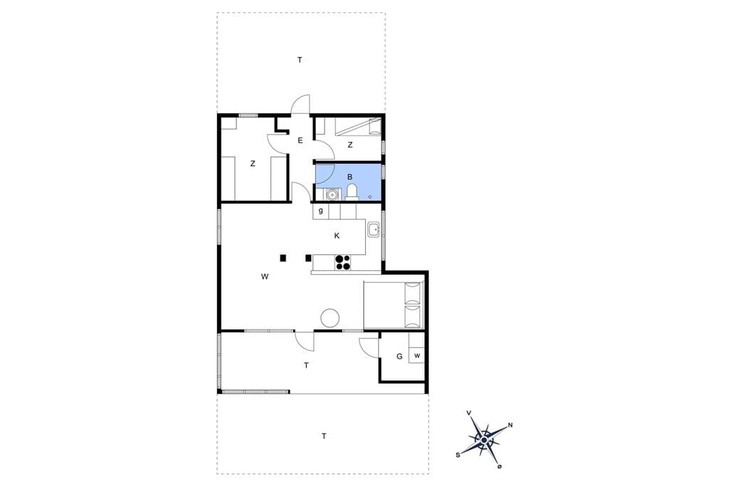 Indretning 1-19 Sommerhus 40535, Pøt Strandby 27, DK - 7130 Juelsminde